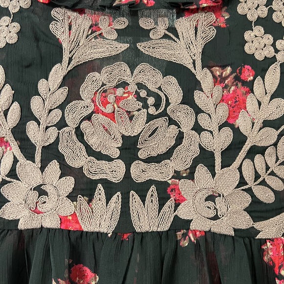 Free People Patricia Embroidered Women Blouse Size Small - Picture 10 of 11